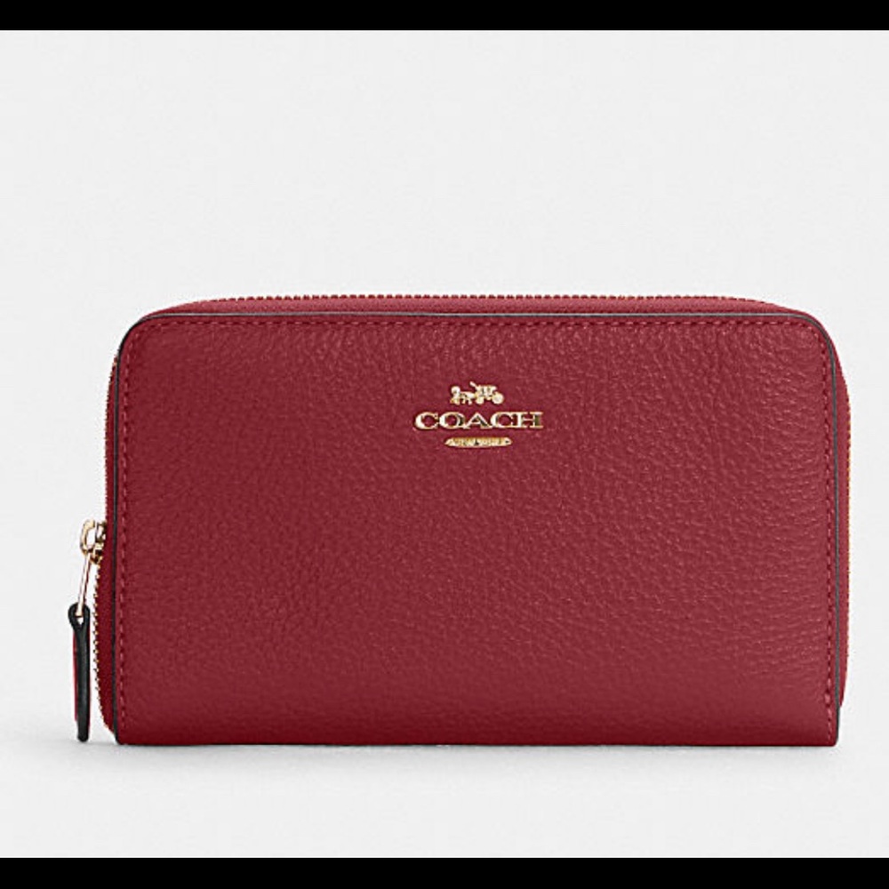Zip around coach wallet